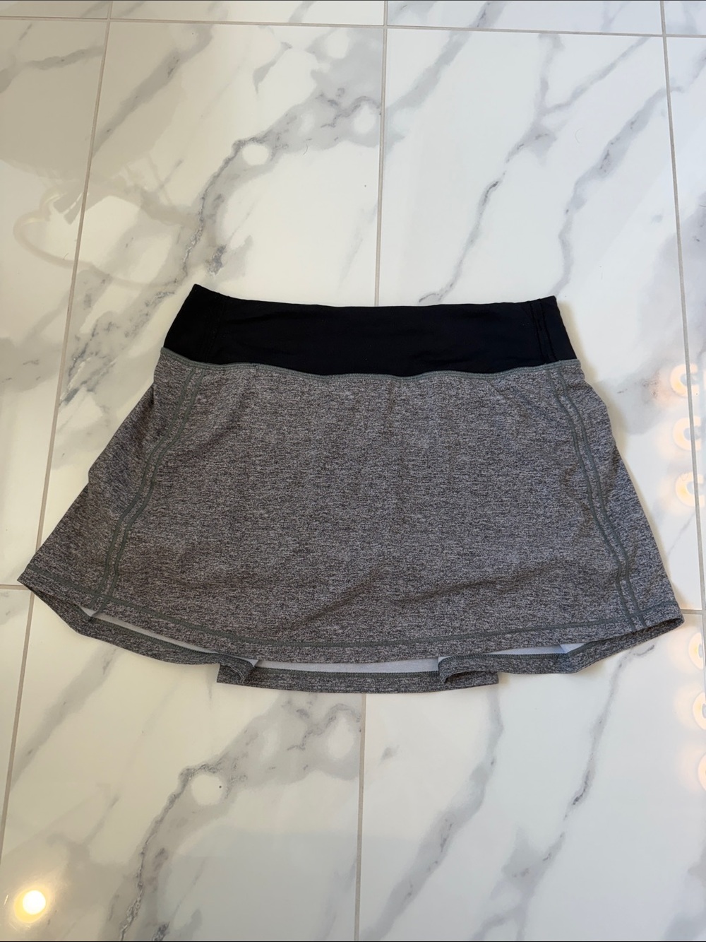 Lululemon Pace Rival 13" Heather Lux Multi Black Skort Tennis Skirt Women’s 4 - Picture 4 of 13